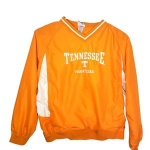 University of Tennessee Volunteers Womens Large Orange/White Pullover Jacket LS.
